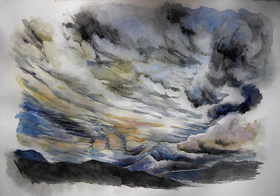 Aquarelle 9 - 50 cm x 40 cm.