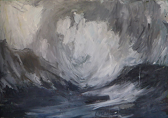 Ciel 4 - Tempête 149 cm x 89 cm.
