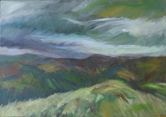 Paysage sur toile 16 - Sans titre 73 cm x 55 cm.